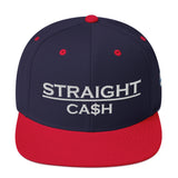 CA$H Snapback - Navy/Red Front